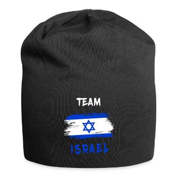 Équipe Israël / Drapeau - Bonnet en jersey - noir - Devant