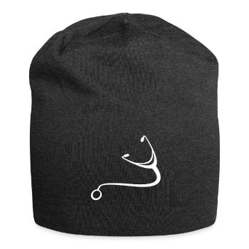 Stethoskop - Jersey-Beanie - Anthrazit - Vorne