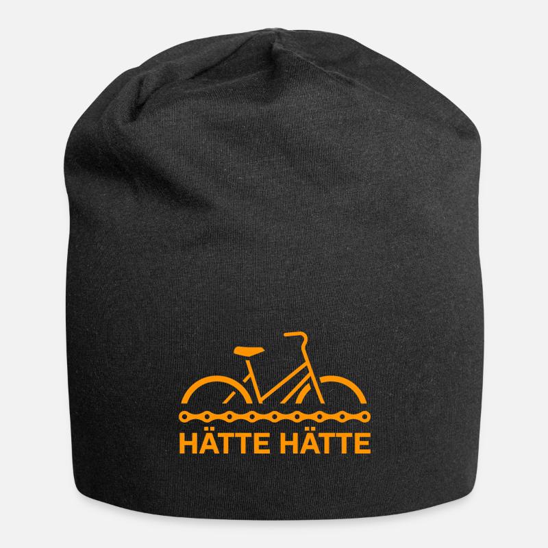 Haette Haette Fahrradkette Geschenk - Jersey-Beanie - Schwarz