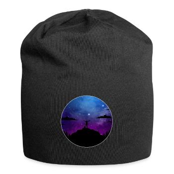 Randonnée Montagnes Étoiles Galaxy - Bonnet en jersey - noir - Devant