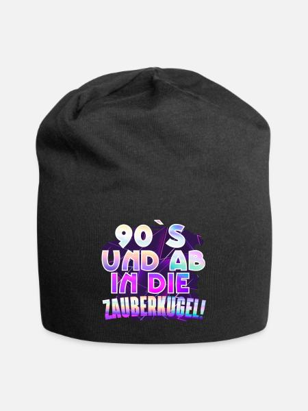 90 s Retro Vintage 1990 - Jersey-Beanie - Schwarz