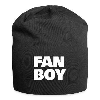 Fan Boy - Jersey Beanie - black - Front
