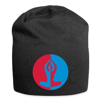 Yoga / Yogi / Bouddhisme / Bouddhiste - Bonnet en jersey - noir - Devant