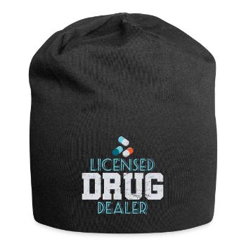 Apotheker Medikamente Apotheke lustig - Jersey-Beanie - Schwarz - Vorne