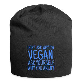 VEGAN VEGANER - Bonnet en jersey - noir - Devant