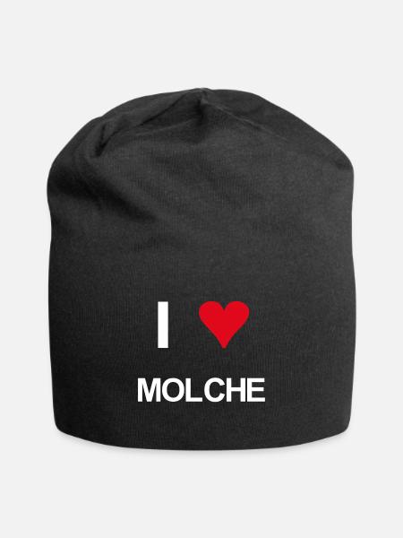 I love Molche - Jersey-Beanie - Schwarz