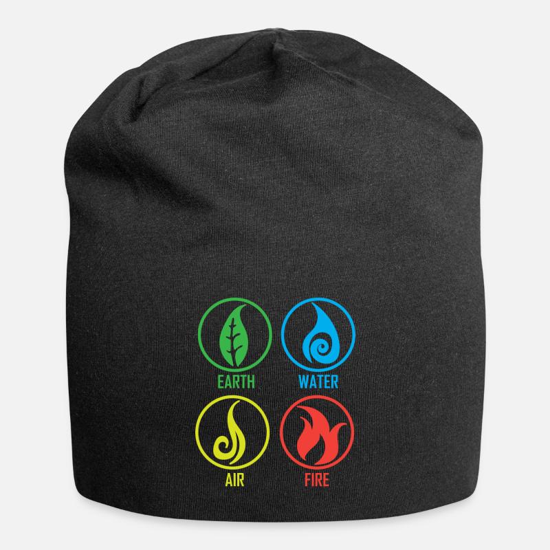 Feu air terre - Bonnet en jersey - noir