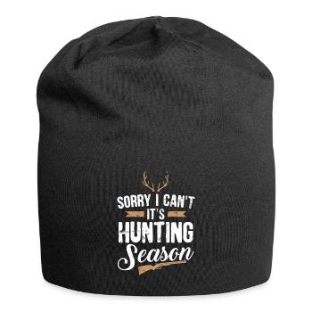 Lustige Jäger Geschenk - Jersey-Beanie - Schwarz - Vorne