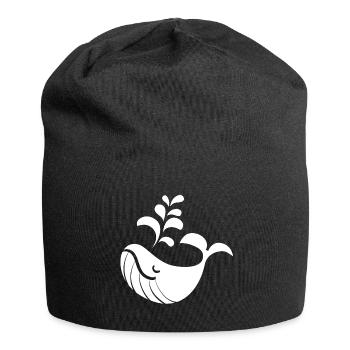 Wal - Jersey-Beanie - Schwarz - Vorne