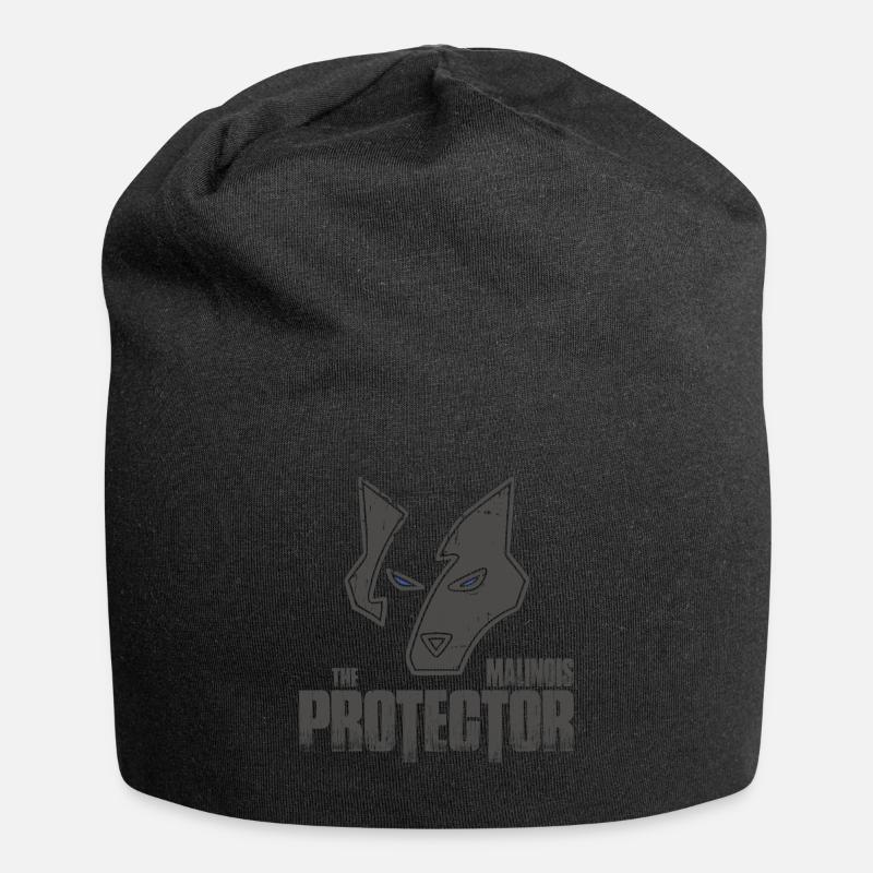The Protector Malinois Hund Dog Geschenk - Jersey-Beanie - Schwarz