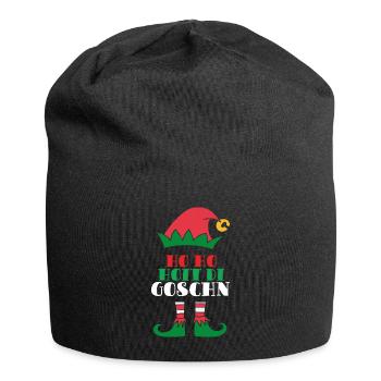 Ho ho hoit di Goschn Bayerisch Geschenk - Jersey-Beanie - Schwarz - Vorne