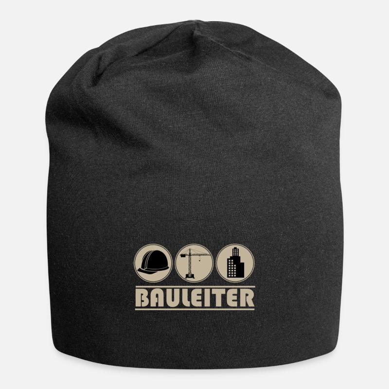 Bauleiter - Baustelle - Jersey-Beanie - Schwarz