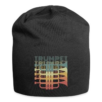 Trompete Posaune Musiker Jazz - Jersey-Beanie - Schwarz - Vorne