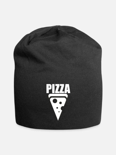 Pizza - Jersey-Beanie - Schwarz