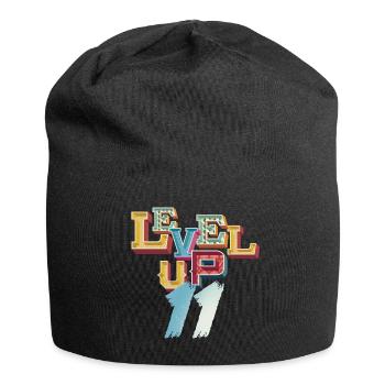 Level Up 11 Jahre Gburtstag Gamer Gaming Zocken - Jersey-Beanie - Schwarz - Vorne