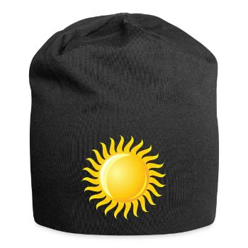 Sonne Sun - Jersey-Beanie - Schwarz - Vorne