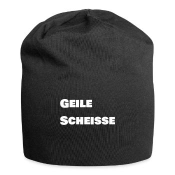 Geile Scheisse - Jersey-Beanie - Schwarz - Vorne