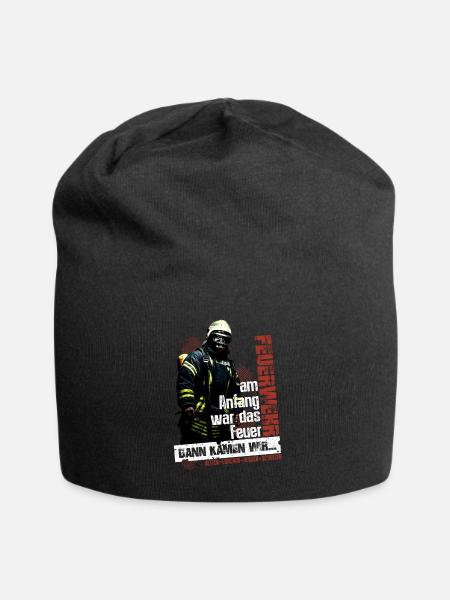 Feuerwehr I Dann kamen wir I Am Anfang das Feuer - Jersey-Beanie - Schwarz