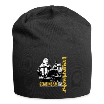 Feuerwehr I Gemeinsam Rein Gemeinsam Raus - Jersey-Beanie - Schwarz - Vorne