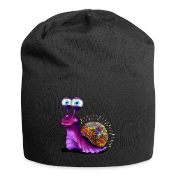 Opal Snail - Opal Schnecke - Jersey-Beanie - Schwarz - Vorne