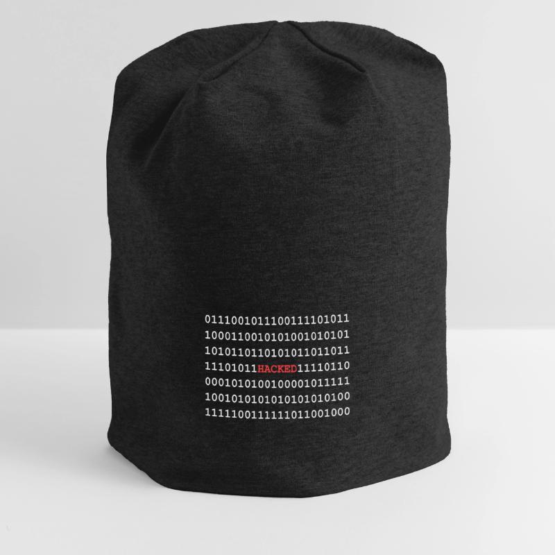 Binary code hacker Jersey Beanie