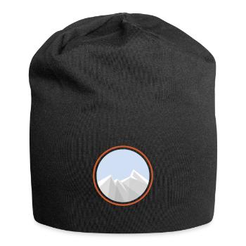 chaîne de montagnes - Bonnet en jersey - noir - Devant