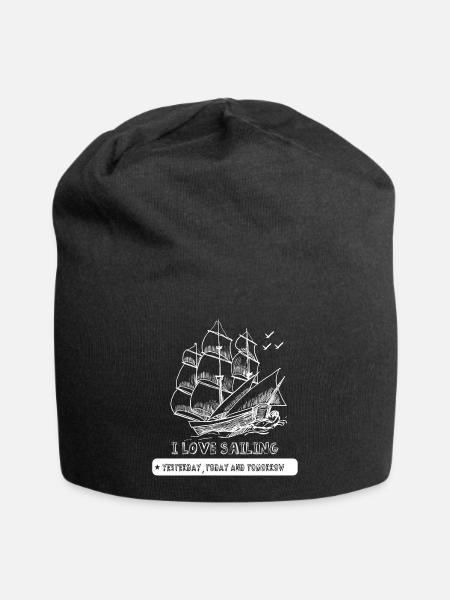 segeln segelboot skipper - Jersey-Beanie - Schwarz
