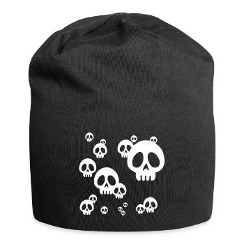 Skull manga invasion (white) - Jersey Beanie - black - Front