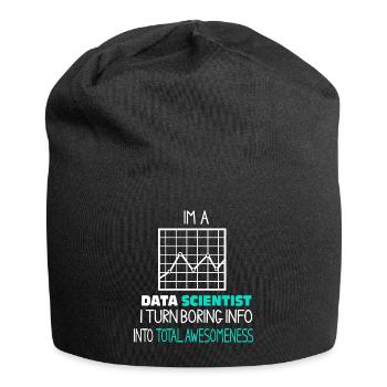 I am a Data Scientist - Jersey-Beanie - Schwarz - Vorne