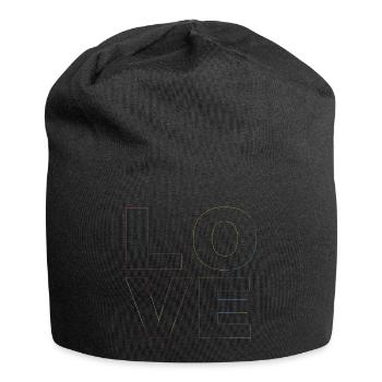 Liebe, Liebe - Jersey-Beanie - Schwarz - Vorne