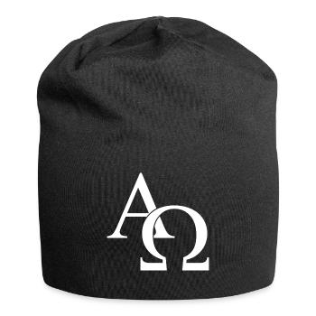 Jesus Christ, Alpha Omega, Bible, Faith, God - Jersey Beanie - black - Front