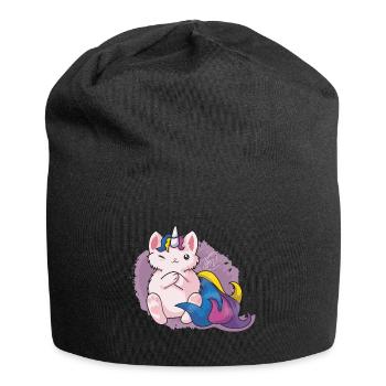 Kitty Katacorn Einhornkatze - Jersey-Beanie - Schwarz - Vorne