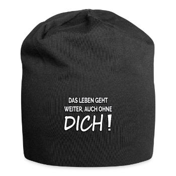 Das Leben geht weiter auch ohne dich trennung - Jersey-Beanie - Schwarz - Vorne