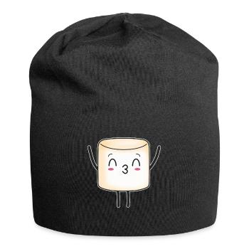 Marshmallow Marshmallows Sweet Candy Children - Jersey Beanie - black - Front