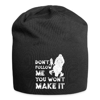Motoneige, motoneige, moto neige - Bonnet en jersey - noir - Devant