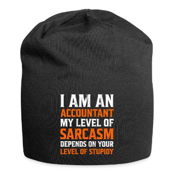 Je suis un cadeau comptable comptable Sarcasm - Bonnet en jersey - noir - Devant