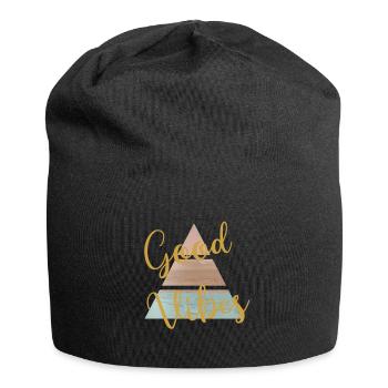 Sommer - Jersey-Beanie - Schwarz - Vorne