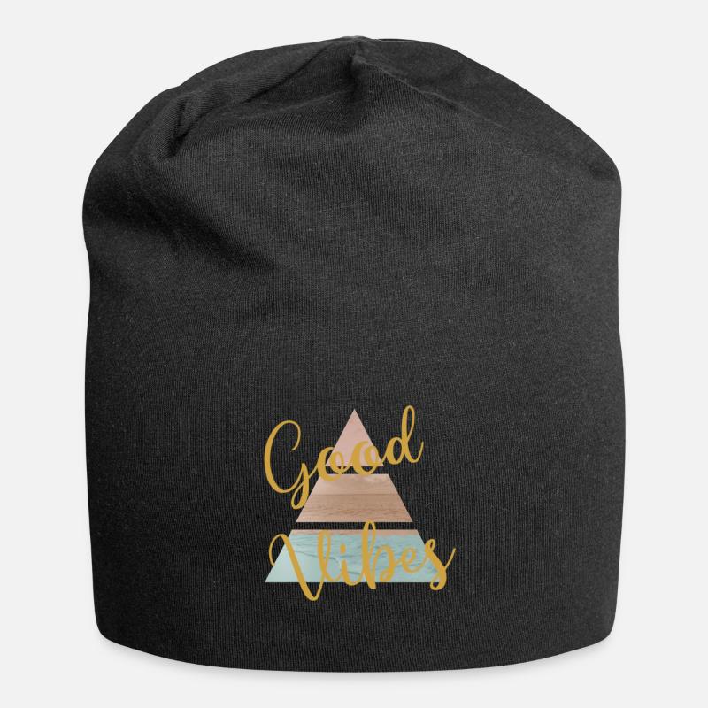 Sommer - Jersey-Beanie - Schwarz