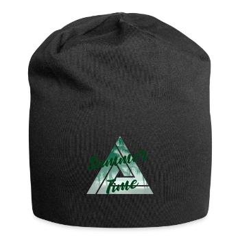 Sommer - Jersey-Beanie - Schwarz - Vorne