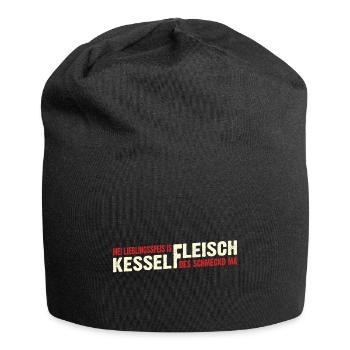 Kesselfleisch - Jersey-Beanie - Schwarz - Vorne