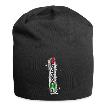 Gear shift motorcycle motorbikes biker machine - Jersey Beanie - black - Front