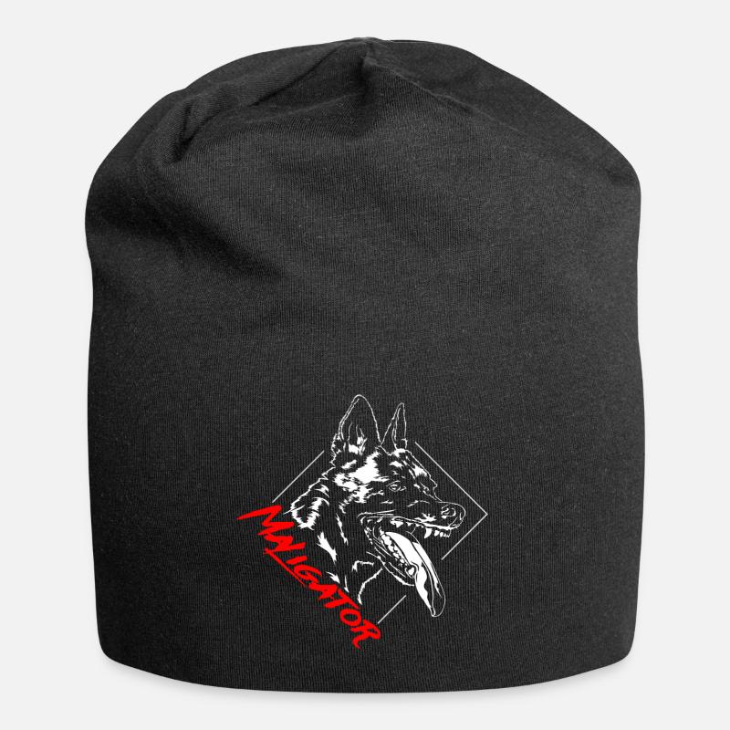 Belgian MALINOIS Sport canin Wilsigns Maligator - Bonnet en jersey - noir