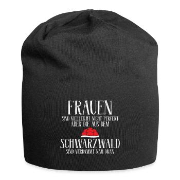 Frauen Schwarzwald Schwarzwaldmädel Geschenk - Jersey-Beanie - Schwarz - Vorne