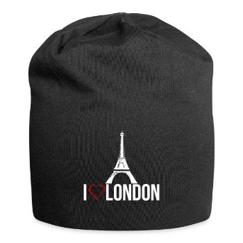 j'aime Londres - Bonnet en jersey - noir - Devant