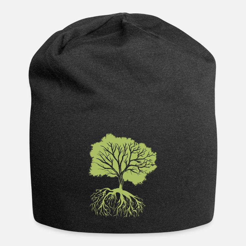 Double Sided Nature - Jersey-Beanie - Schwarz