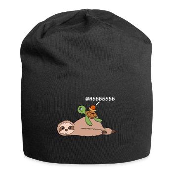 Pour les amoureux des animaux Grande chemise - Bonnet en jersey - noir - Devant