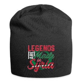 Syrien - Jersey-Beanie - Schwarz - Vorne