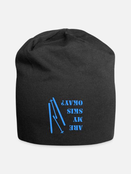 Are my Skis okay? Ski Winter Unfall - Jersey-Beanie - Schwarz