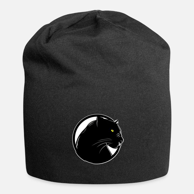 Panthères - Bonnet en jersey - noir