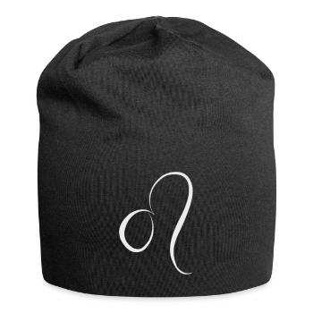 Sternzeichen Löwe - Jersey-Beanie - Schwarz - Vorne